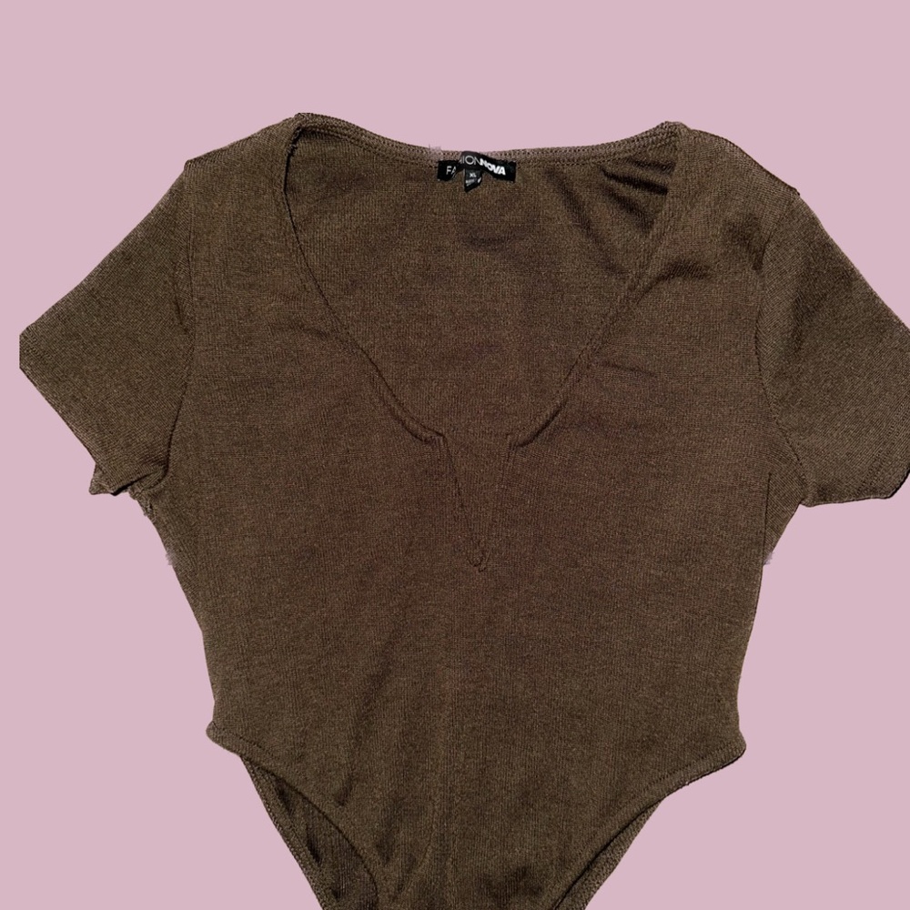 Fashion nova brown body suit
